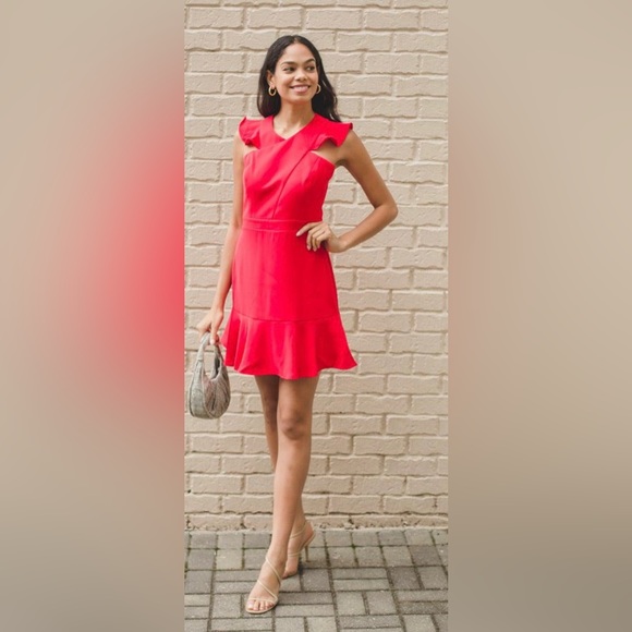 Adelyn Rae Size Large Red Dress - Picture 1 of 8